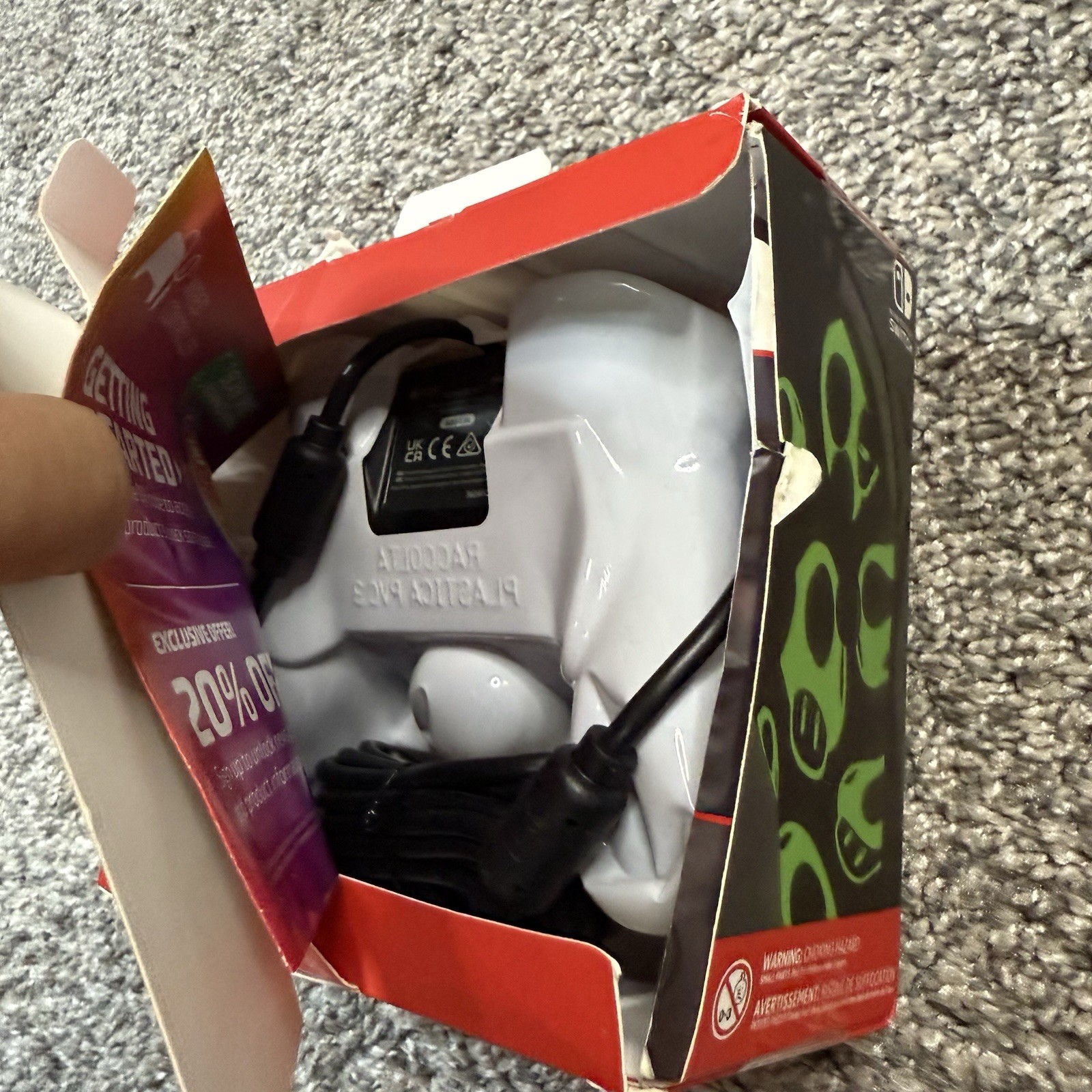 Nintendo Switch REMATCH GLOW Wired Controller 1-Up Mushroom PDP – New Open Box
