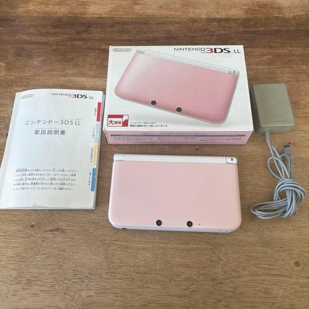 Nintendo 3DS XL Launch Edition White & Pink Handheld System