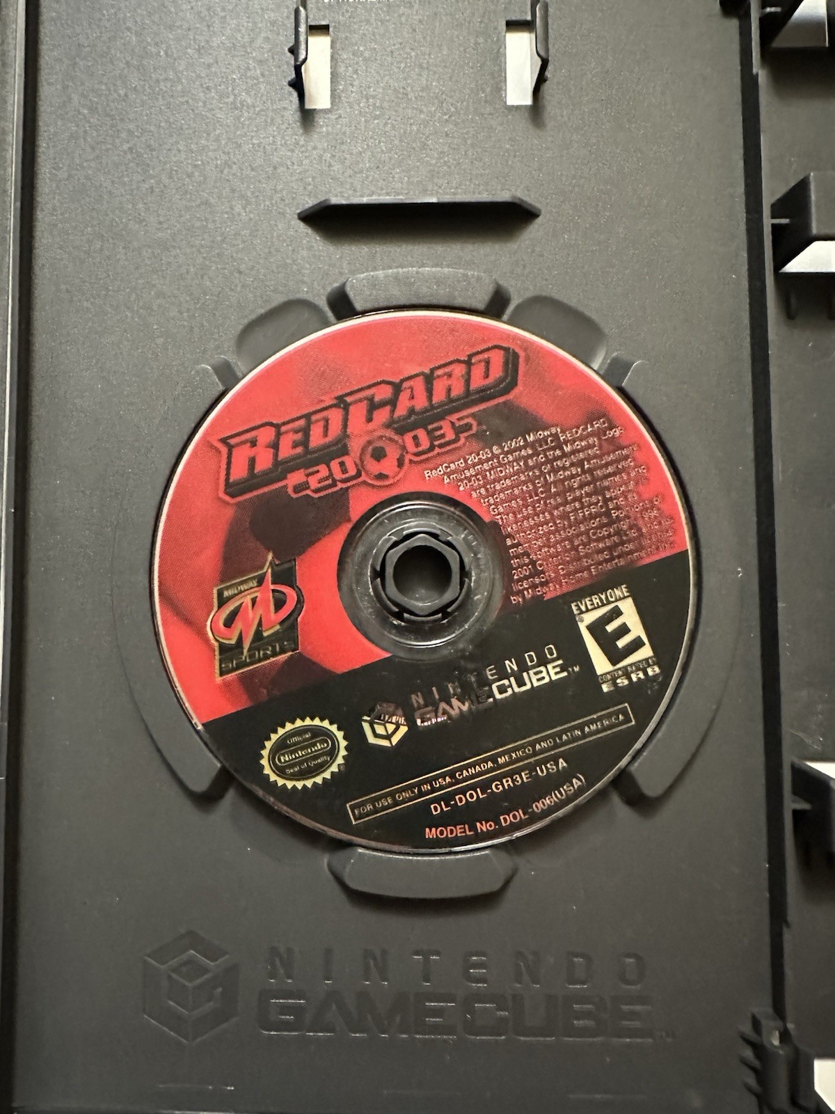 Red Card Soccer 2003 – Nintendo GameCube COMPLETE RARE REGISTRATION CARD