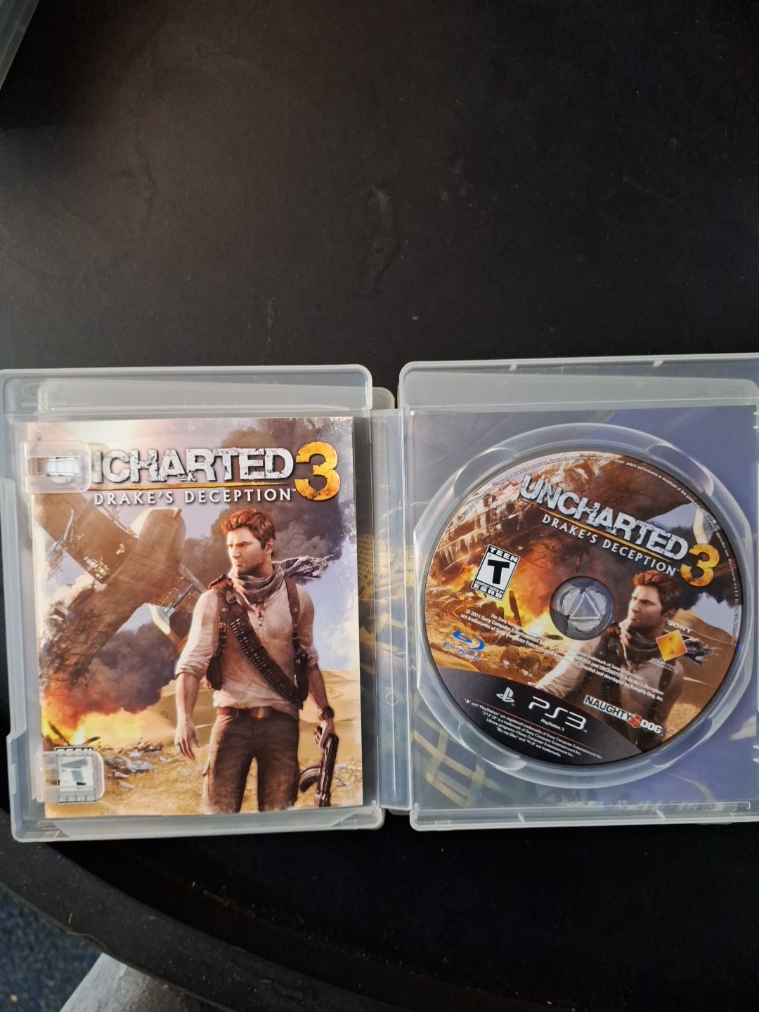 Uncharted Drake’s Fortune, 2, & 3 Trilogy (Sony PlayStation 3, PS3) 3 Game Lot