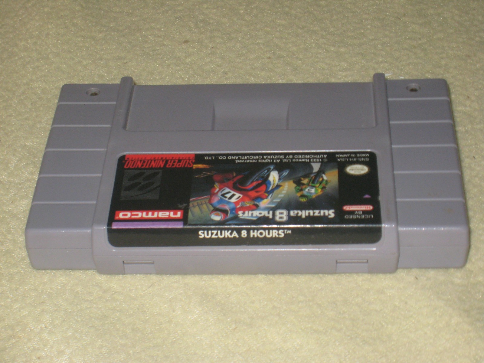 Racing 4 Pack for SNES Tested Super Nintendo Off Road, Hyperzone, Suzuka, Bike