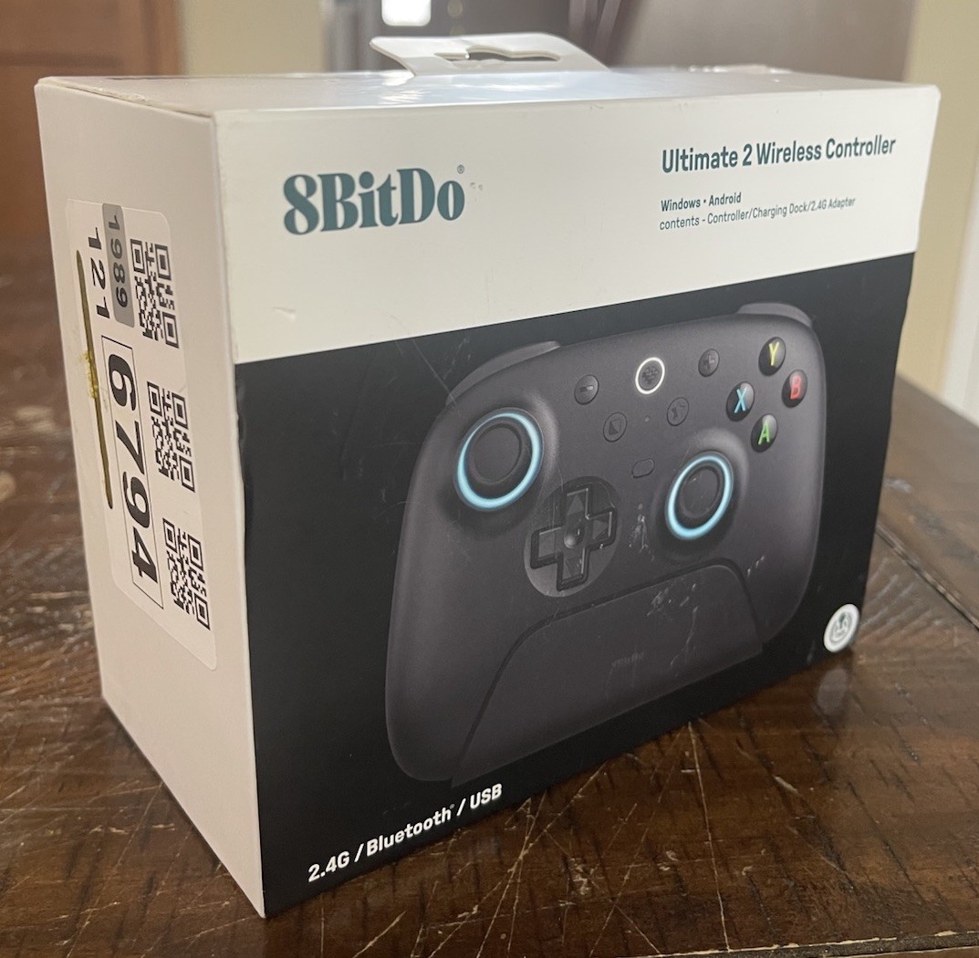 8BitDo Ultimate 2 Wireless Controller for Windows/PC/Apple/Steam/Android – Black