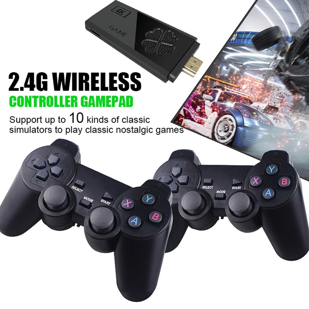 X2 Game Stick Retro Game Console 4K HD Wireless Controller 64G 20000 Games AAM