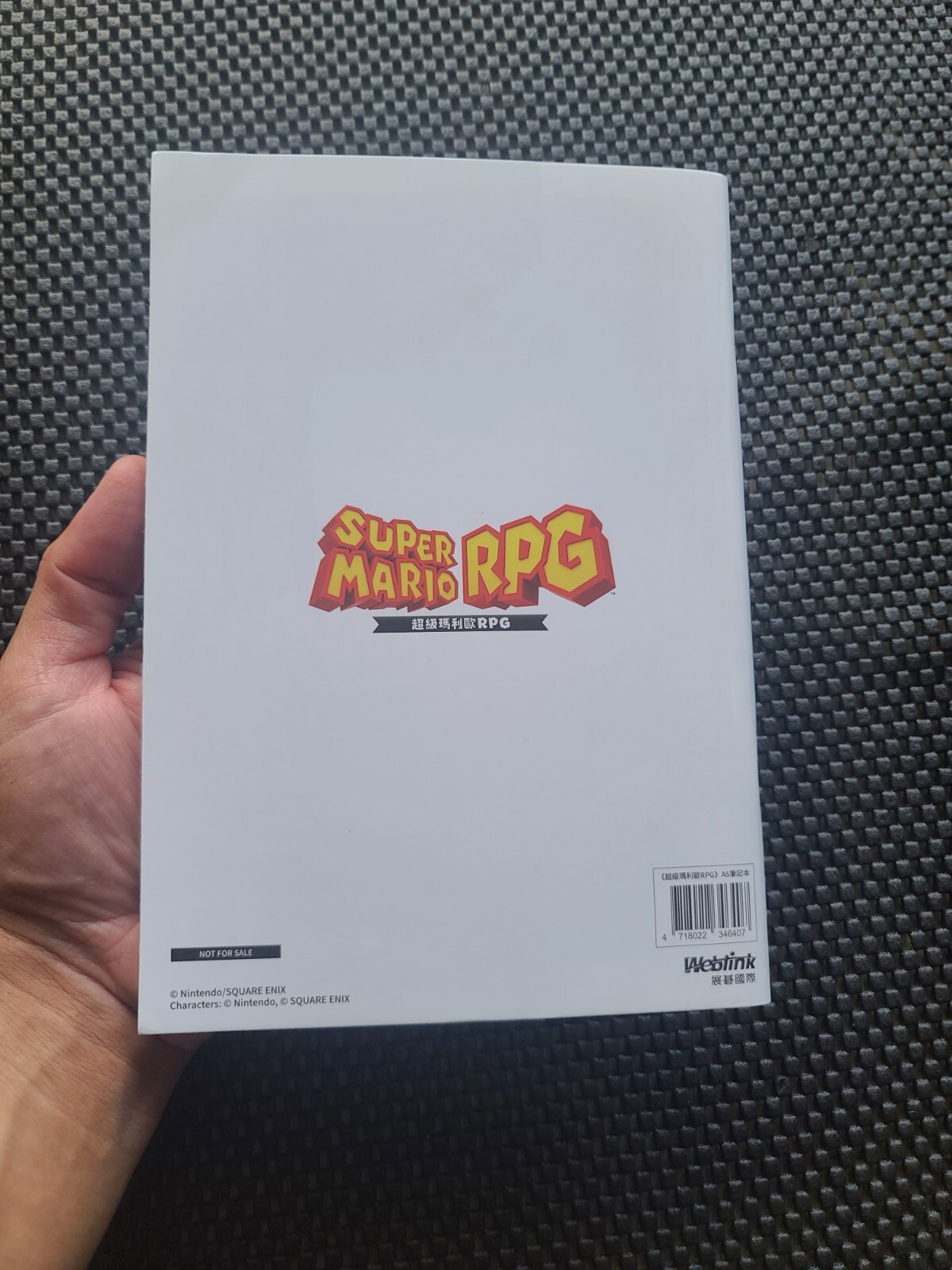 Super Mario RPG Note book Hong Kong Preorder Nintendo Rare Promo SWITCH NES MRPG