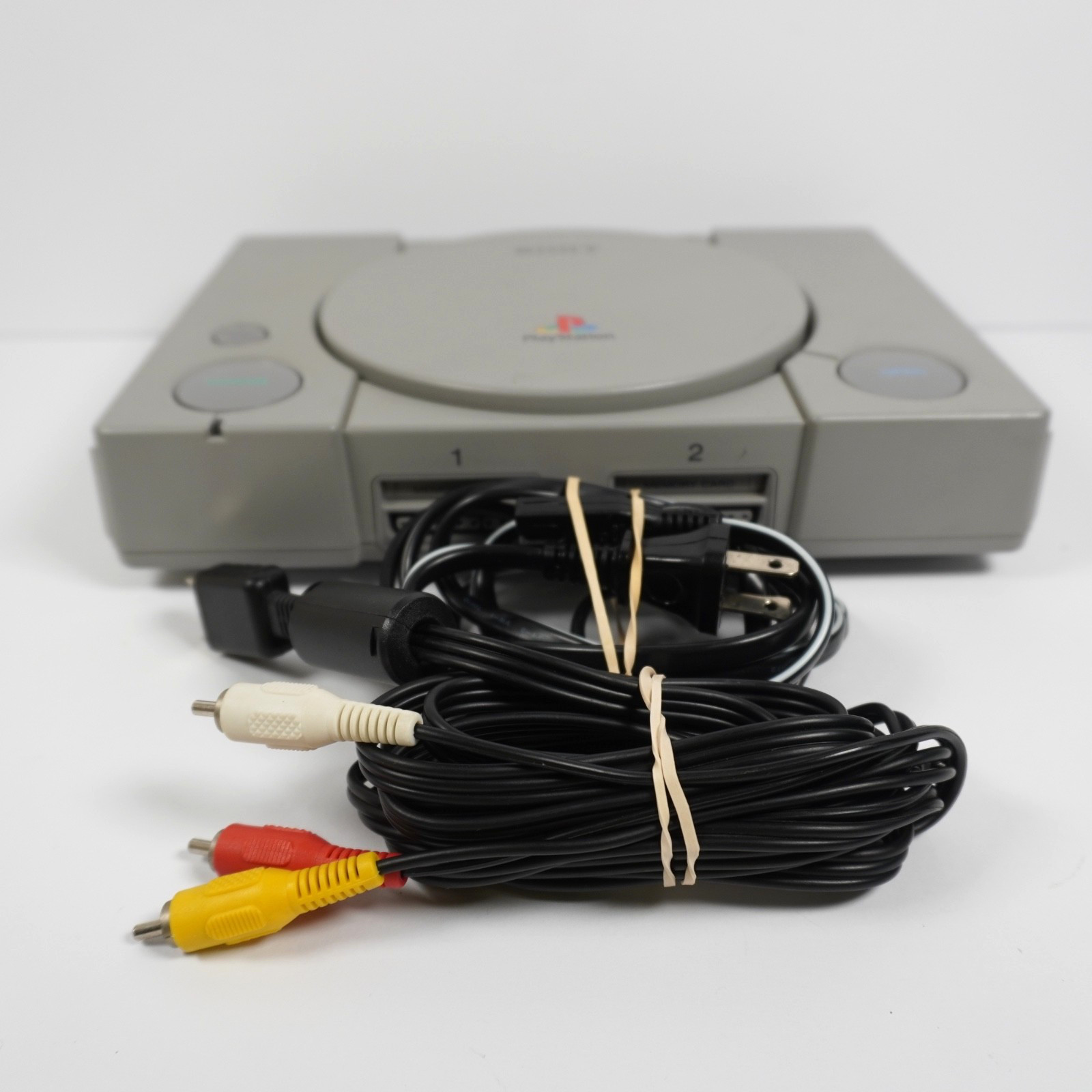 Sony PlayStation 1 PS1 SCPH-5501 – W/ 2 Controllers, Cords, & Memory Card