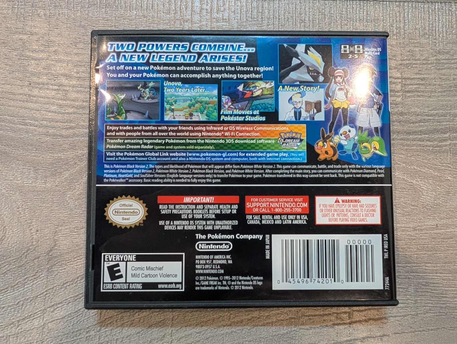 Pokémon Black Version 2 (Nintendo DS, 2012) CIB