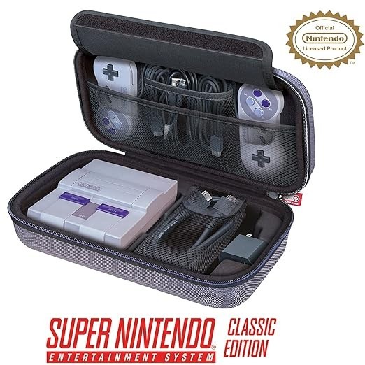 Nintendo Licensed Classic Edition NES & SNES Case – Protective Hard Shell Deluxe