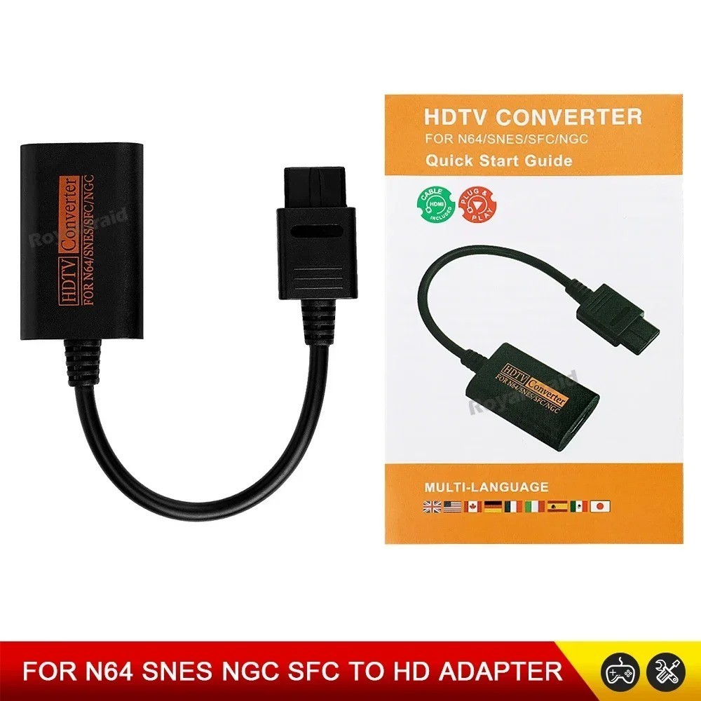 N64 To HDMI Converter Adapter HD Link Cable For Nintendo Gamecube Super SNES USA