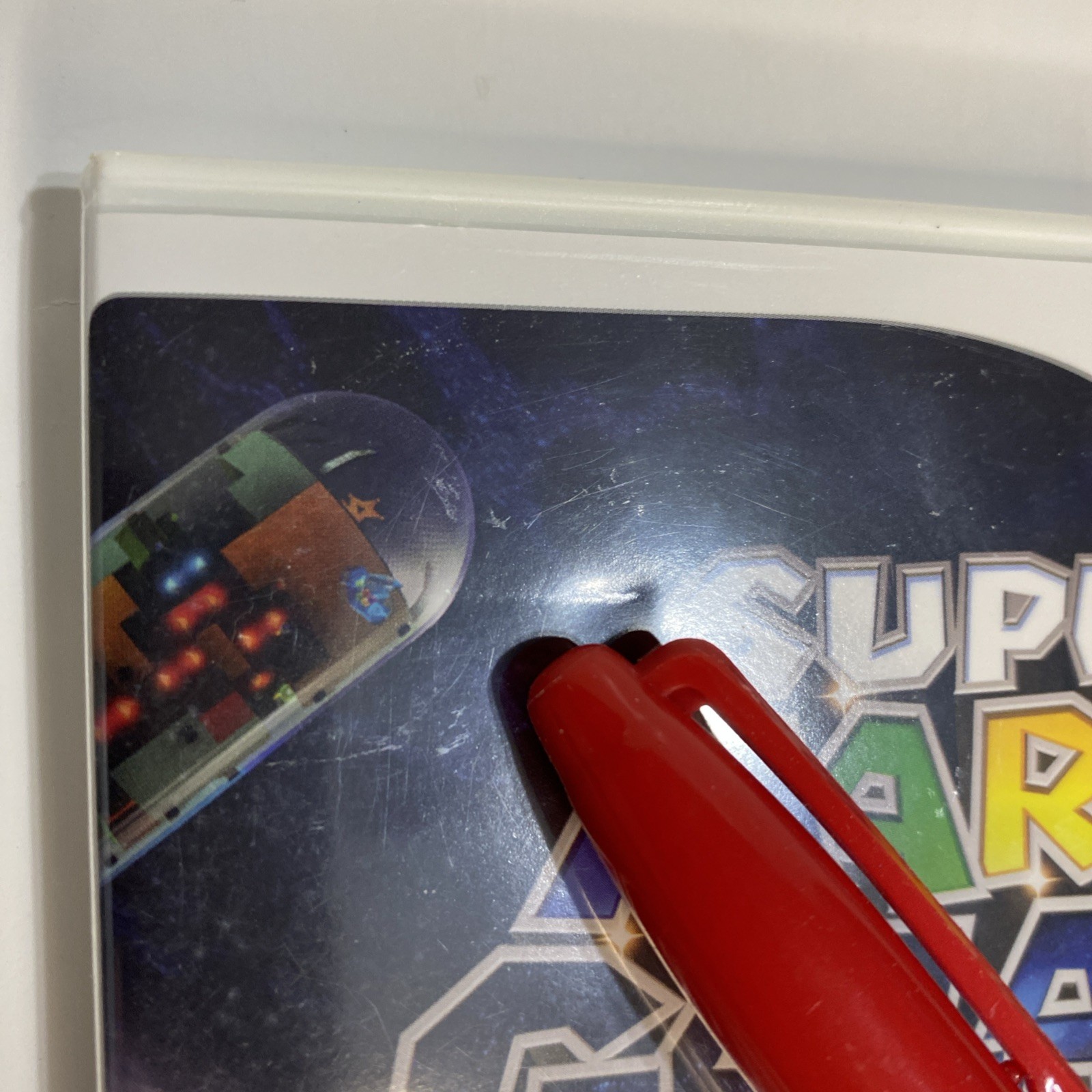 NOT mint Super Mario Galaxy Nintendo Wii New Factory Sealed w/shelf wear