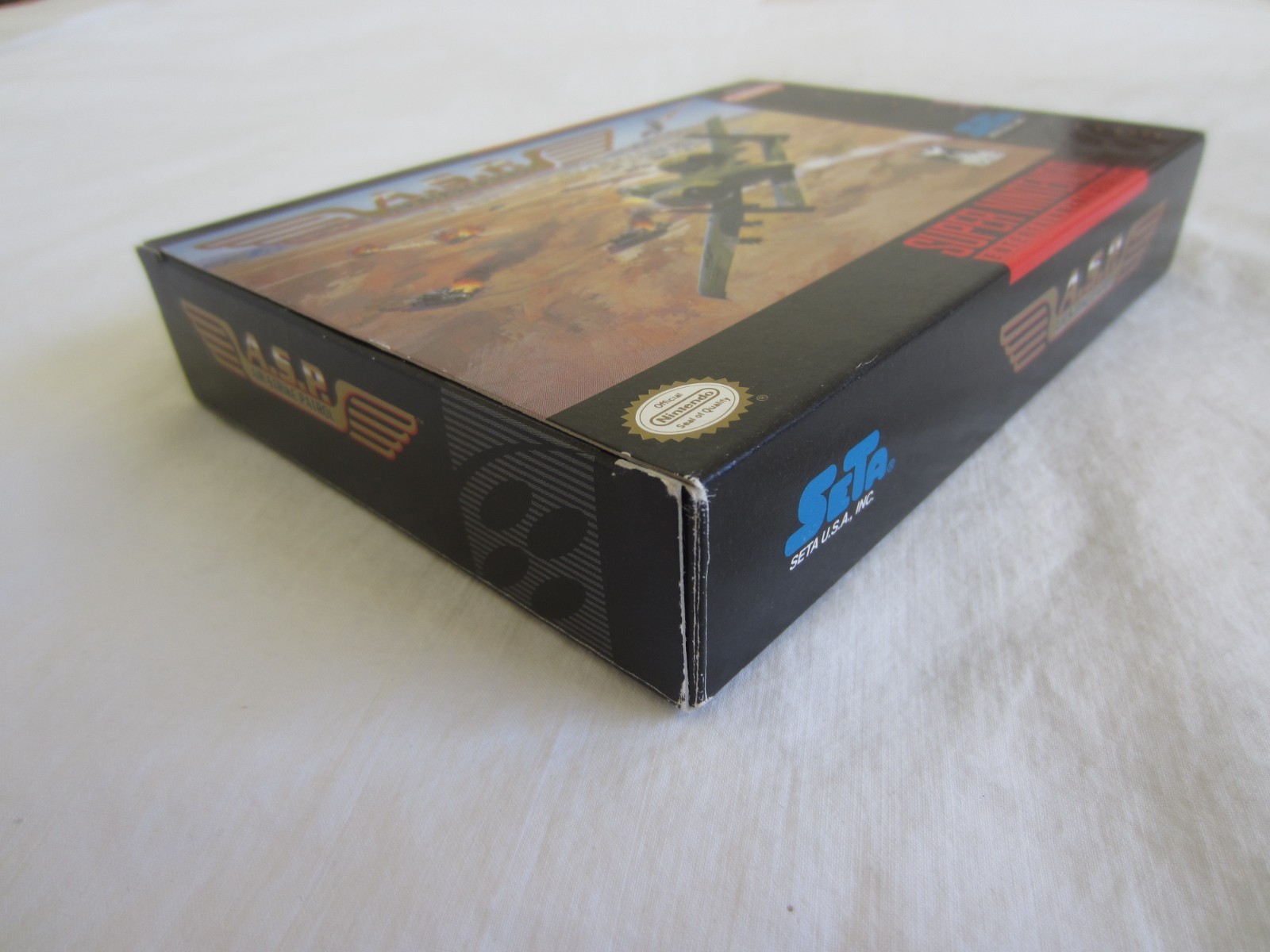 A.S.P. Air Strike Patrol (SNES) Super Nintendo CIB Complete Box 1995 SETA RARE