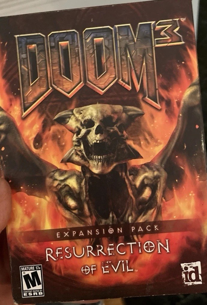 Doom 3 Resurrection of Evil Expansion Pack PC (Boxed) M Mature Doom Series
