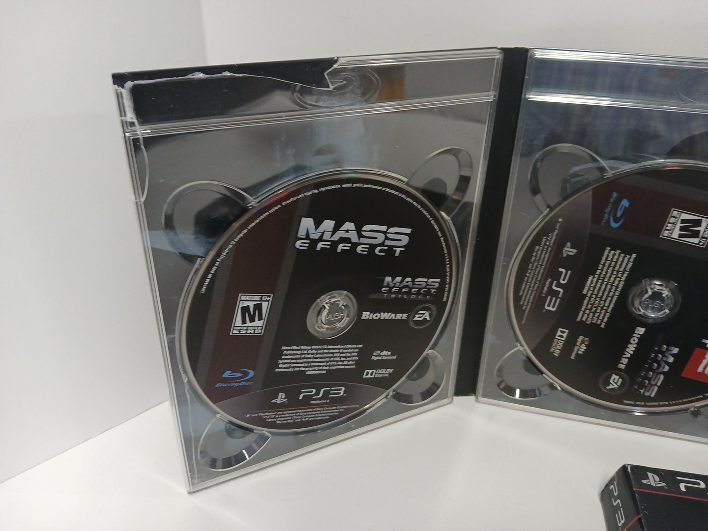 Sony PlayStation 3 PS3 TESTED Mass Effect Trilogy 1 2 3 W/ Slip Cover Mint Discs