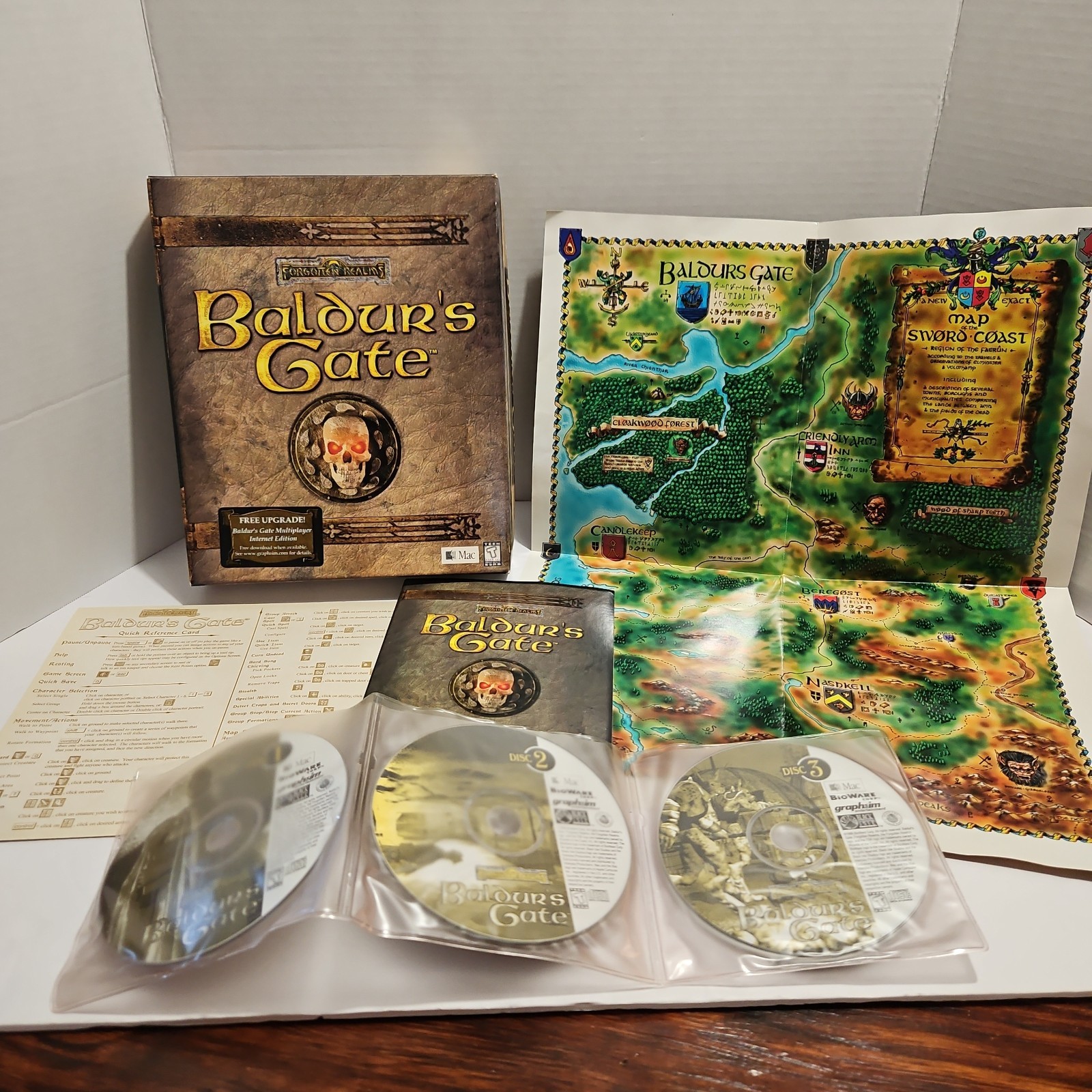 Baldur’s Gate Big Box PC 1998 Forgotten Realms Mac Complete