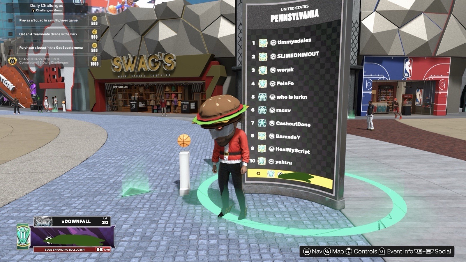 NBA 2K The City MyCAREER Rep Rewards Player Stats Screens Xbox Multiplayer