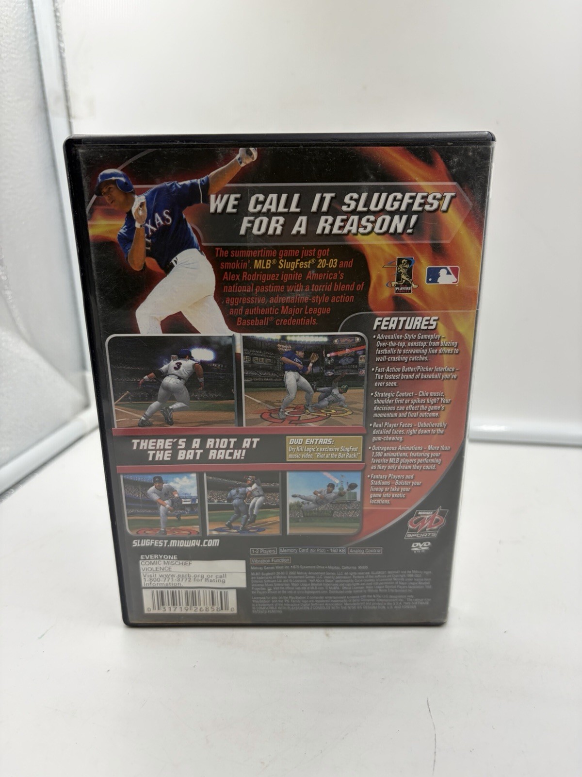 MLB Slugfest 2003 – Sony PlayStation 2 Ps2 – Very Good – Cleaned & Tested – CIB
