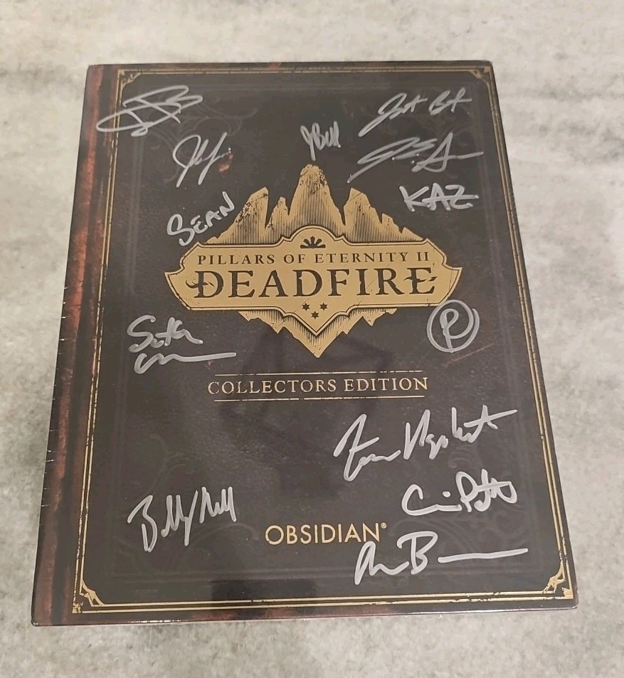 Pillars of Eternity II Deadfire Collector’s Edition Signed By Dev Team SEALED