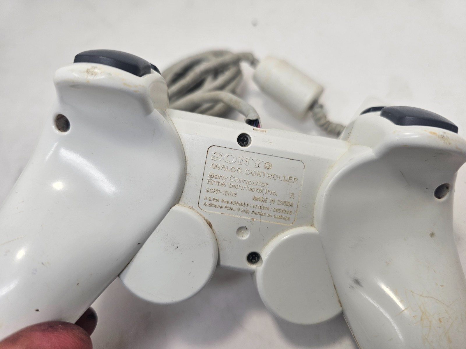 Sony PlayStation 2 PS2 DualShock 2 Wired Controller Ceramic White OEM SCPH-10010