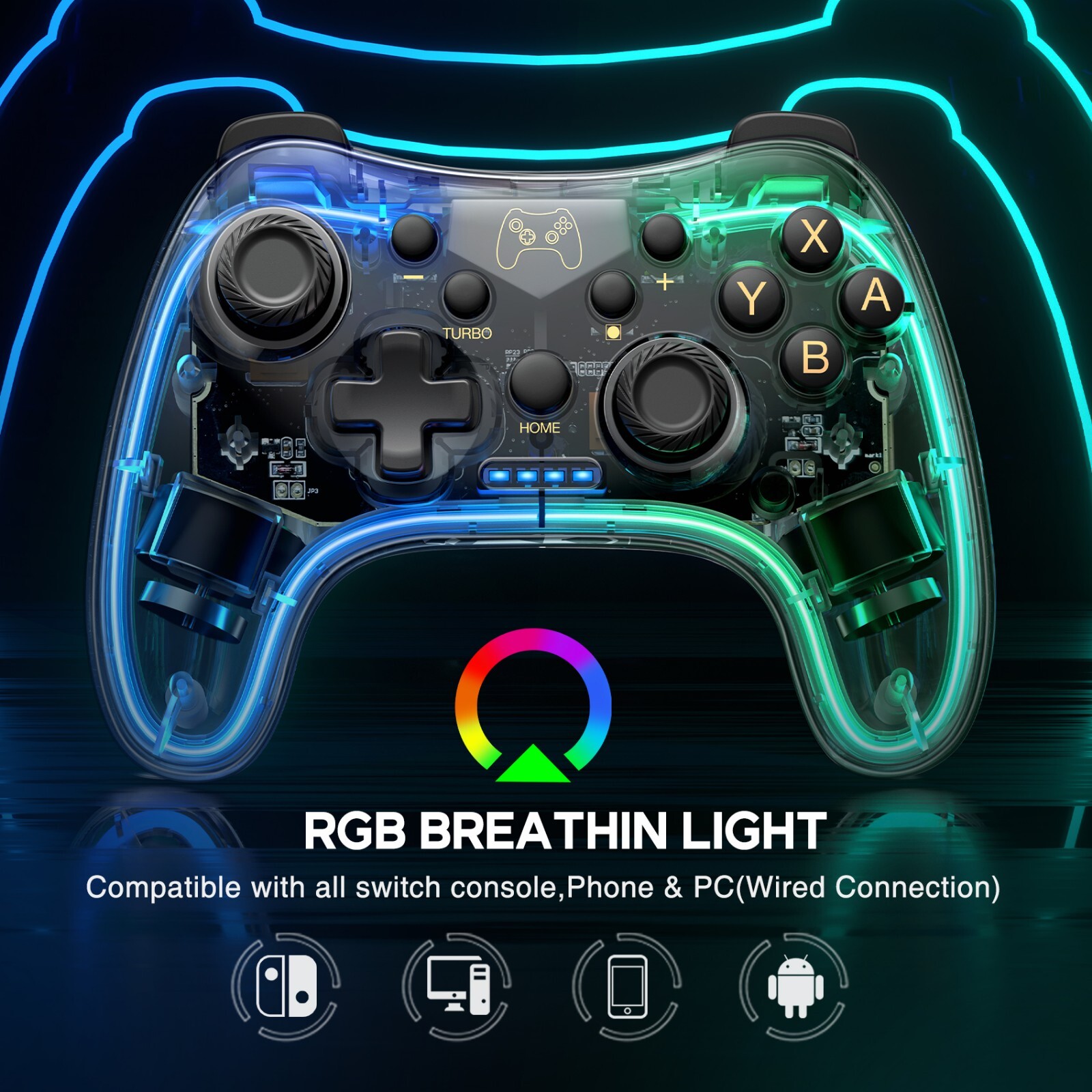 Wireless Pro For Nintendo Switch/Lite/OLED,Windows PC,iOS,Android Controller NEW