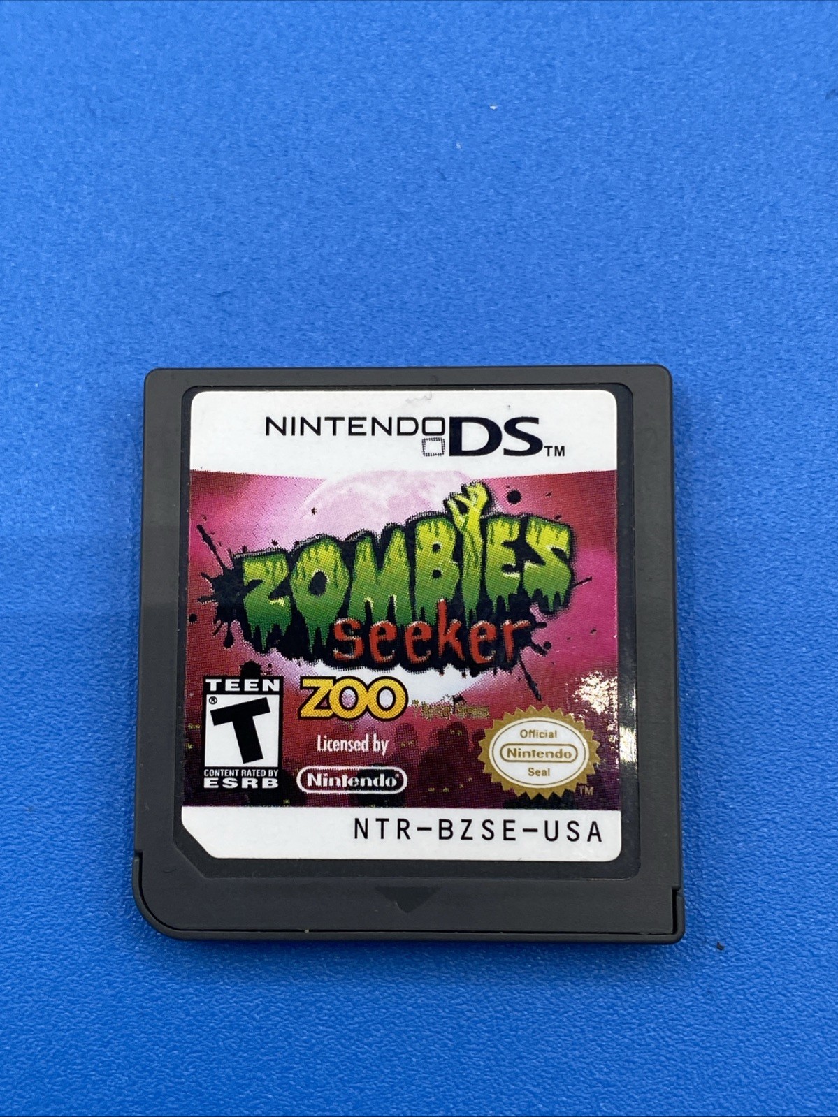Zombies Seeker Zoo (Nintendo DS) Cartridge Only Tested And Working Authentic