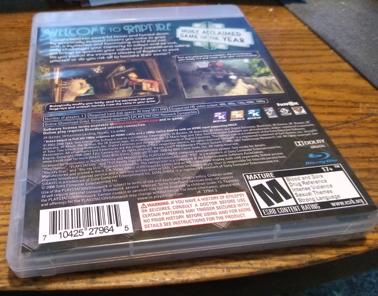 Bioshock For Sony Playstation 3