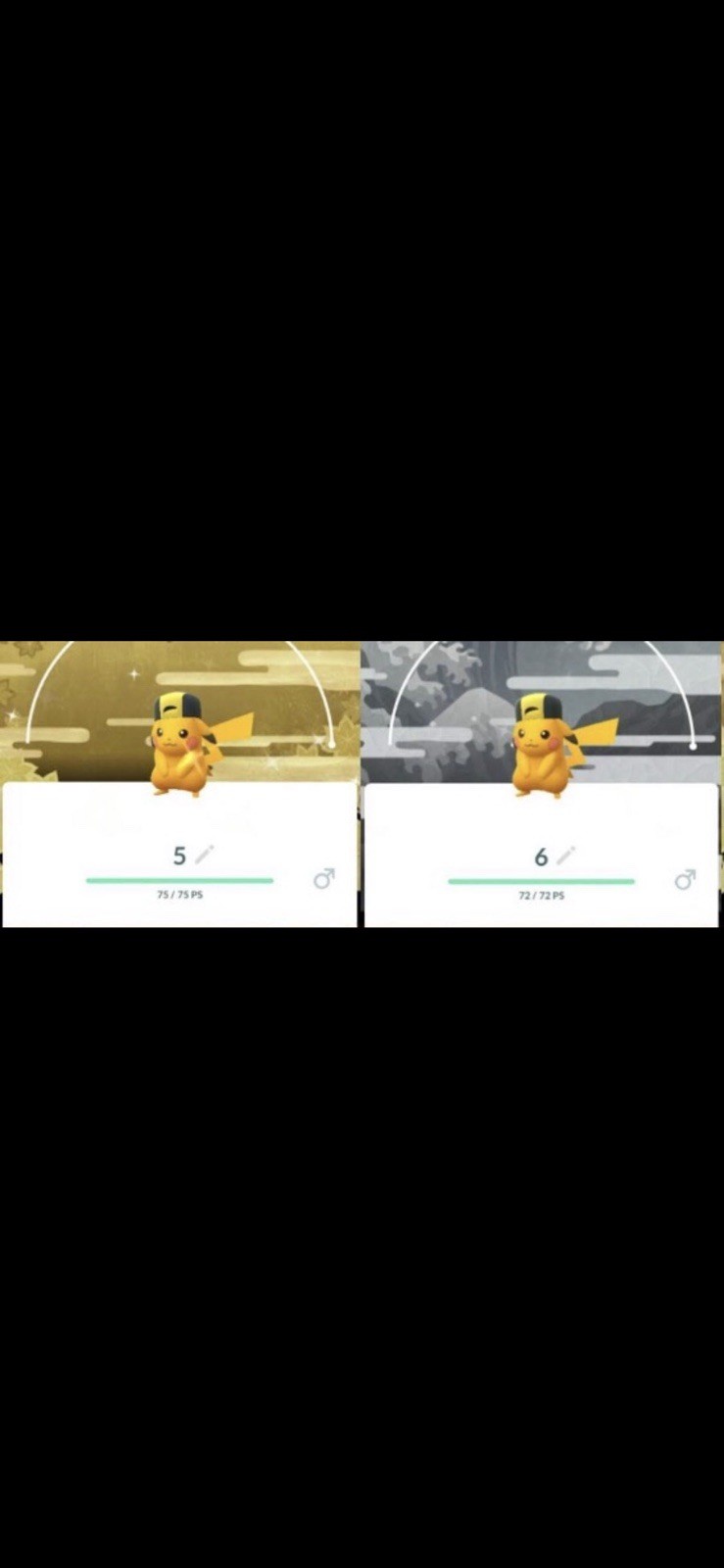 Pokemon Shiny Pikachu | Gold OR Silver BG Black Cap Go Tour 2026 Male OR Female