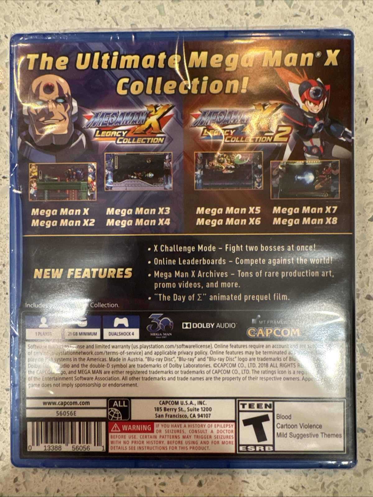 Mega Man X: Legacy Collection 1 2 PlayStation 4 Brand New Sealed