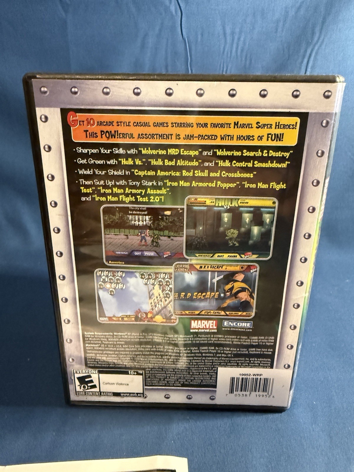 Marvel Action Pack 10 PC Games includes Hulk,Wolverine,Captain America,Iron Man