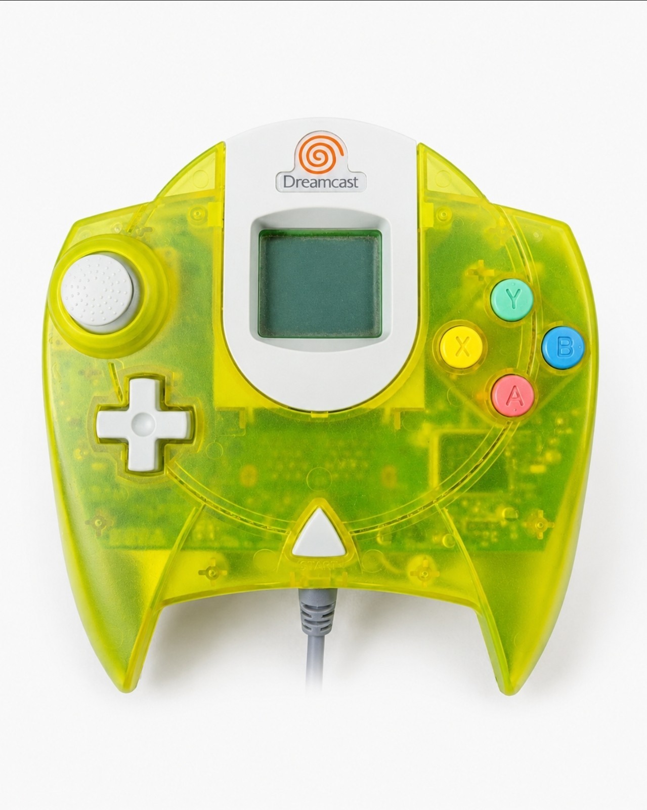 Sega Dreamcast Translucent Yellow Controller & VMU Working Same Day Shipping