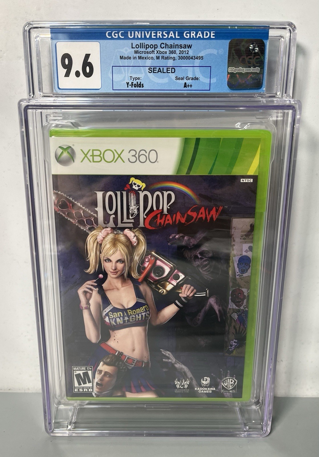 LOLLIPOP CHAINSAW Xbox 360 CGC Universal Graded 9.6 Mint Condition Sealed