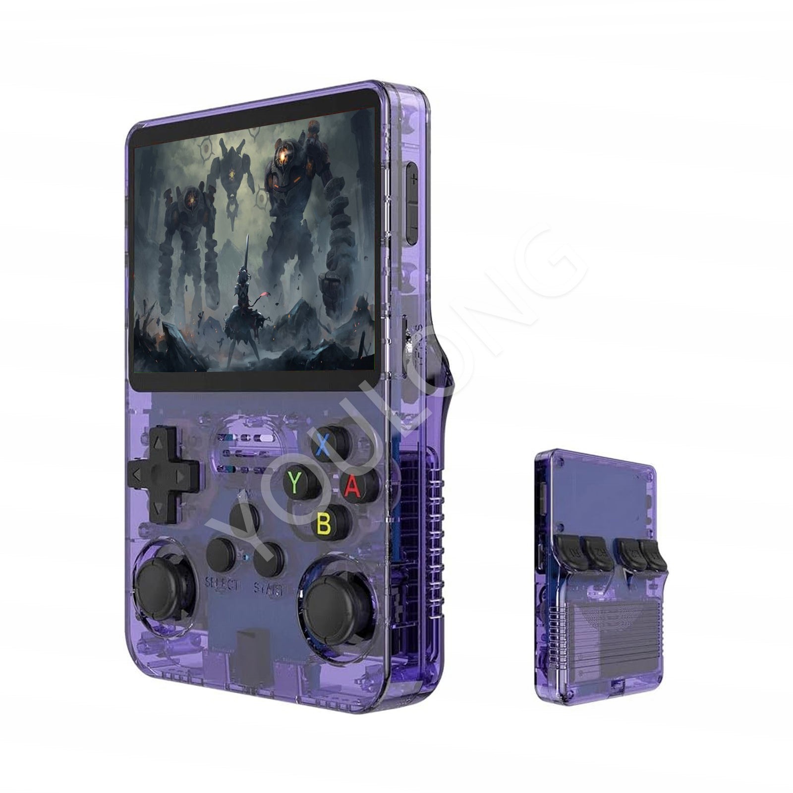 R36S Retro Handheld Video Game Console Linux System 3.5 Inch IPS Screen 128GB