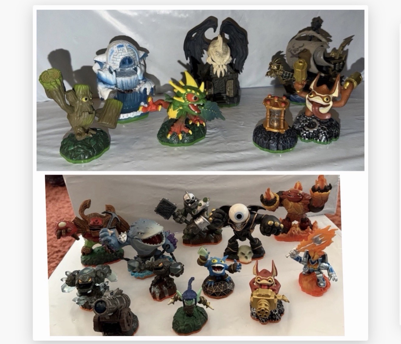Skylanders 19pc Figures Giants Spyros Adventure Expansion Items Bundle 2011 2012