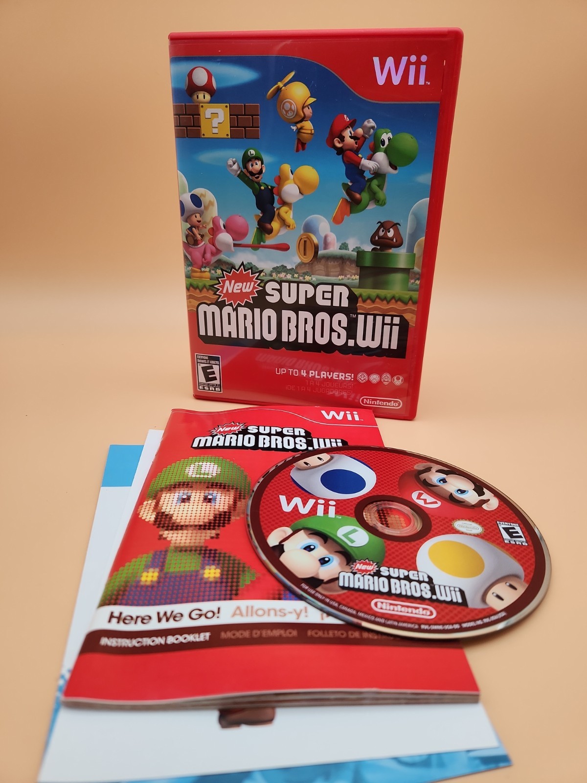 Nintendo Wii Super Mario Bros Mario Brothers Complete Manual