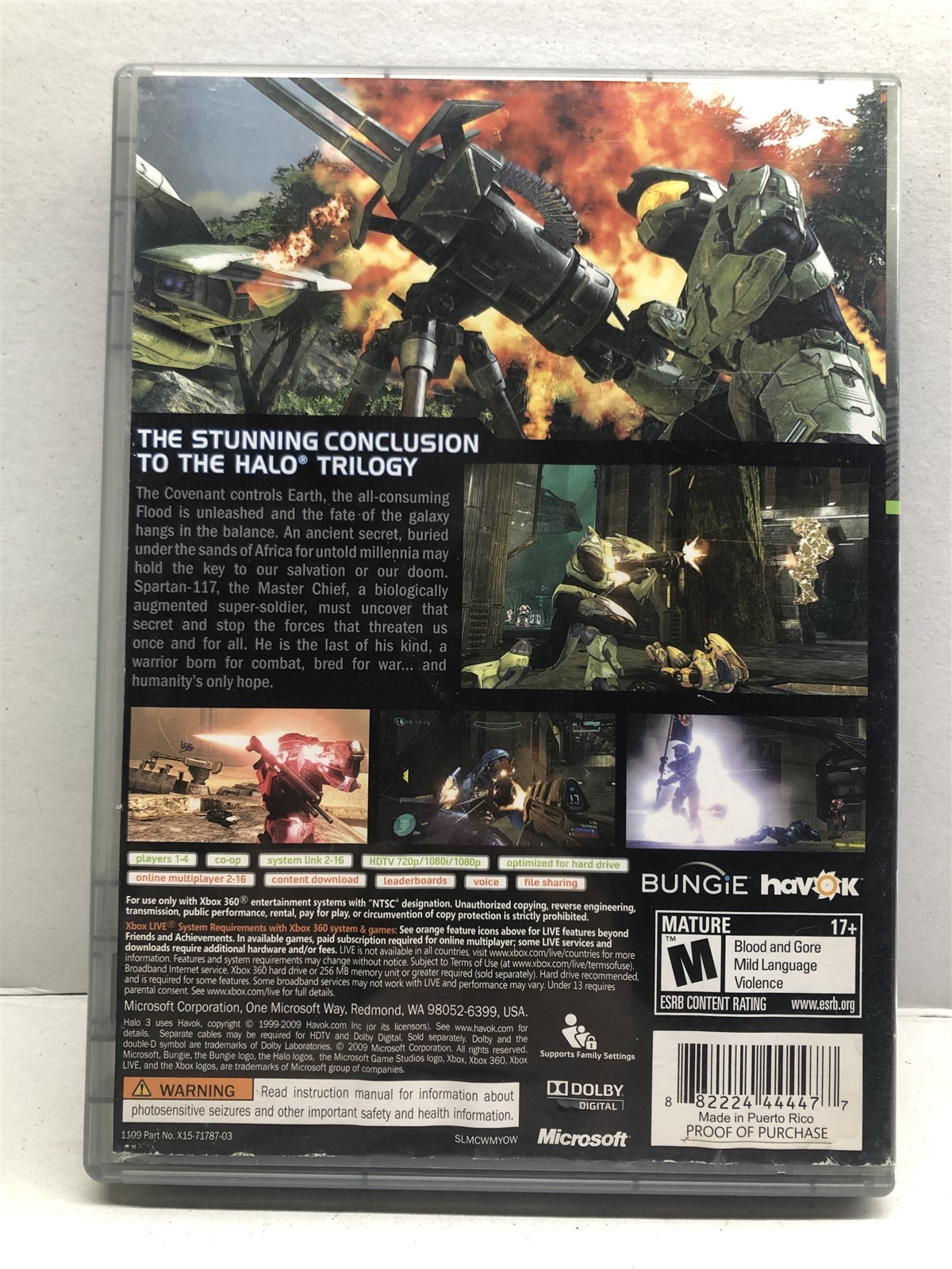 Halo 3 (Xbox 360, 2007) Complete Tested Working – Free Ship