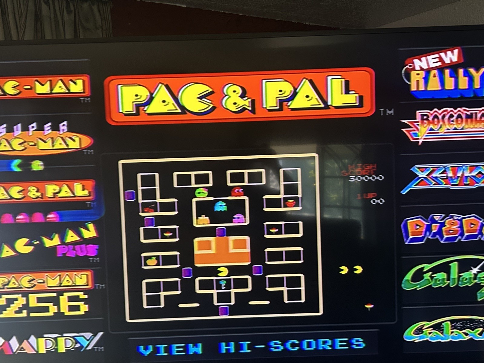 NAMCO Bandai PAC-MAN TV Plug N Play 12-in-1 Video Game Joystick Controller