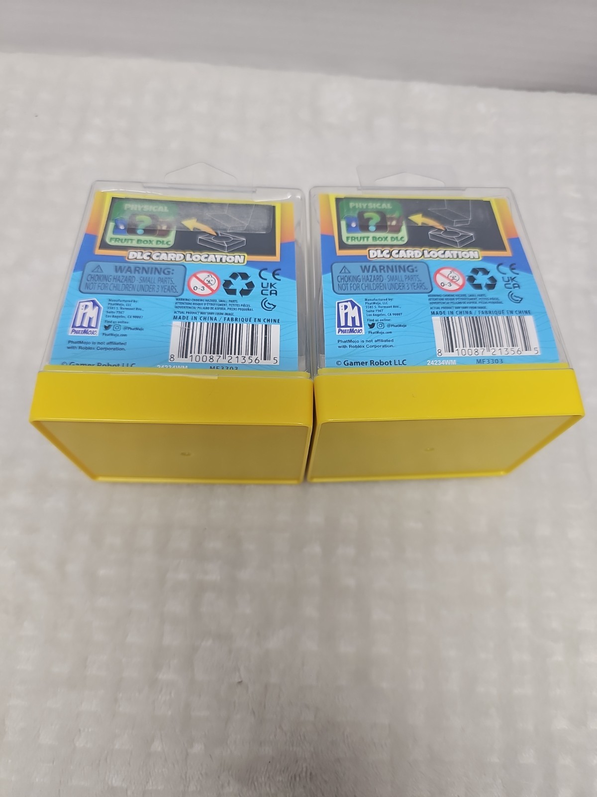 PhatMojo Blox Fruits Collectibles Set of 2 Fruit Box DLC Physical Figures