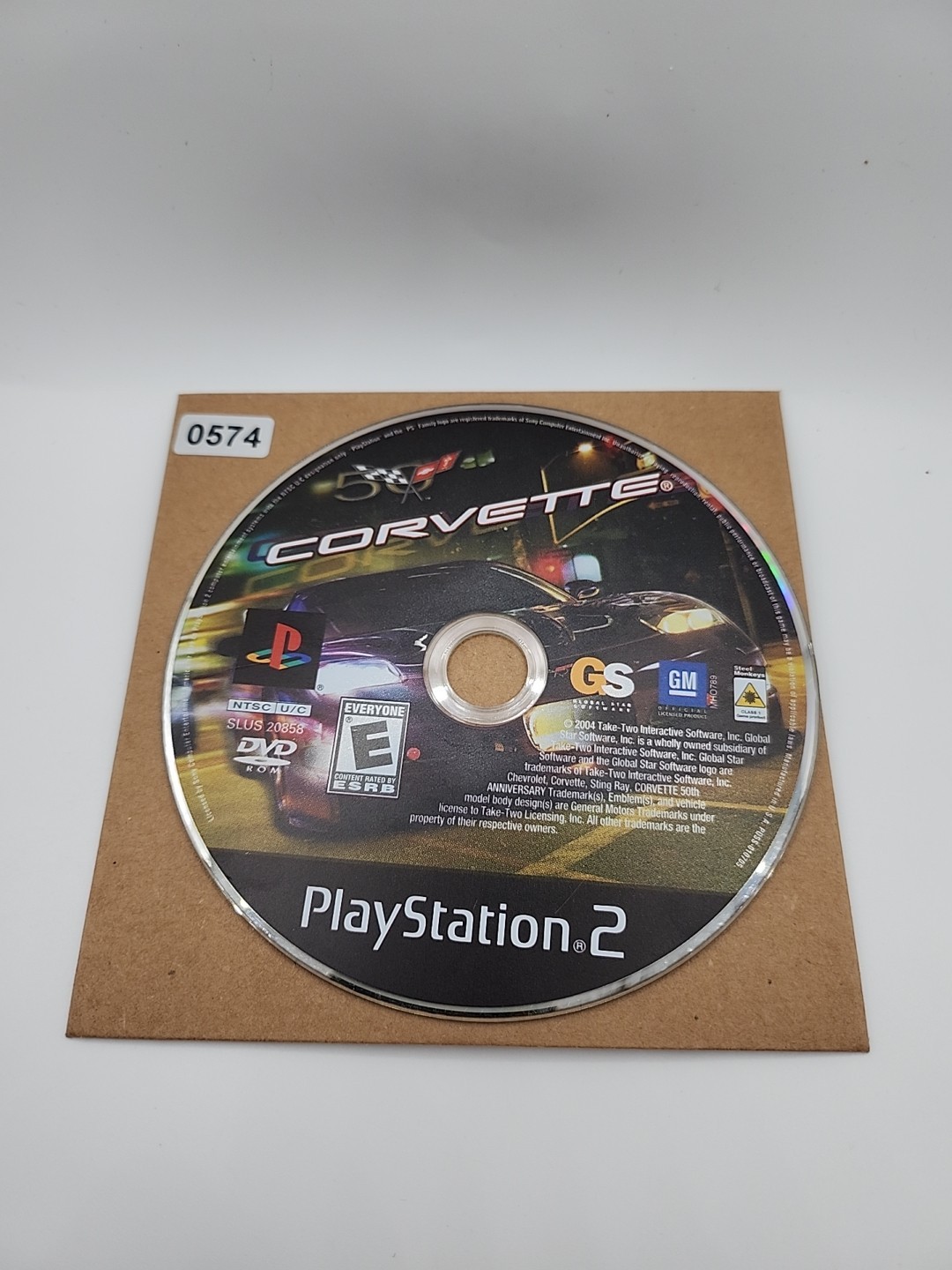 Corvette (Sony PlayStation 2 disc only, 2004) NO Usps TRACKING