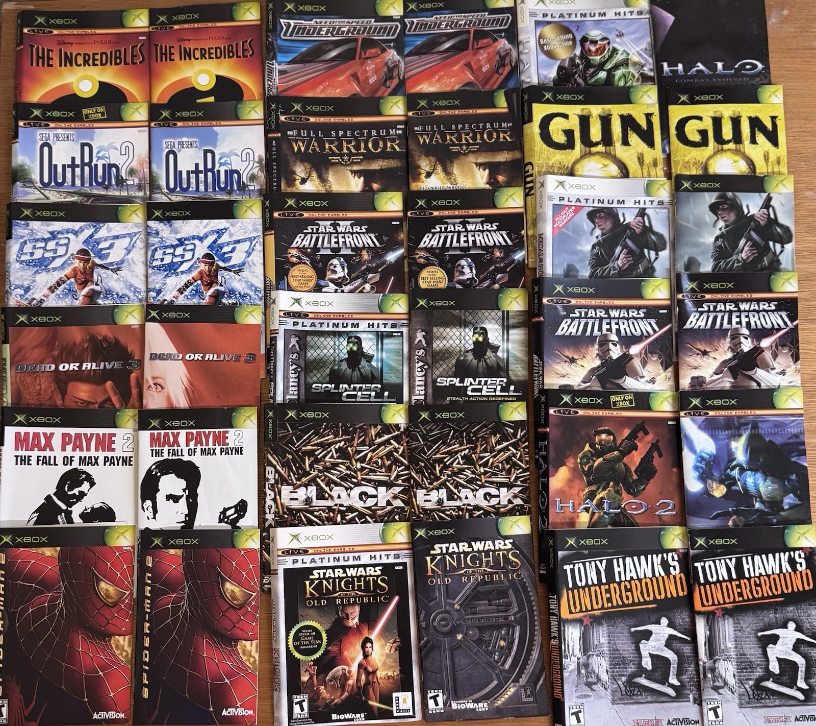 ASSORTED XBOX COVER ART AND MANUALS – 18 TOTAL