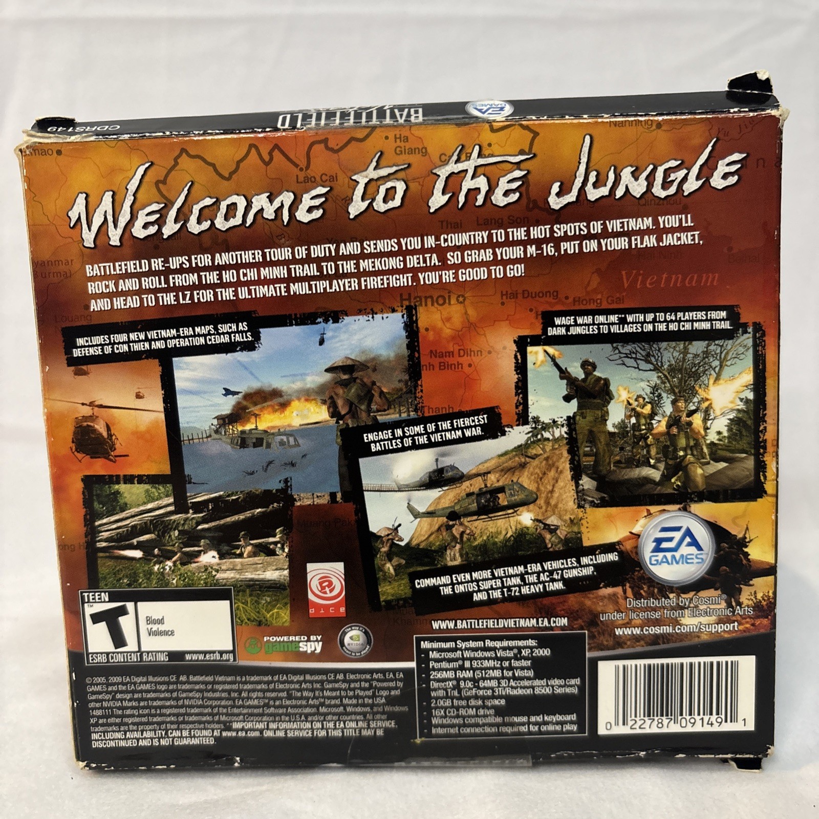 Battlefield Vietnam (PC) CD-ROM – EA Games – 4 Disc Set in Cardboard Case
