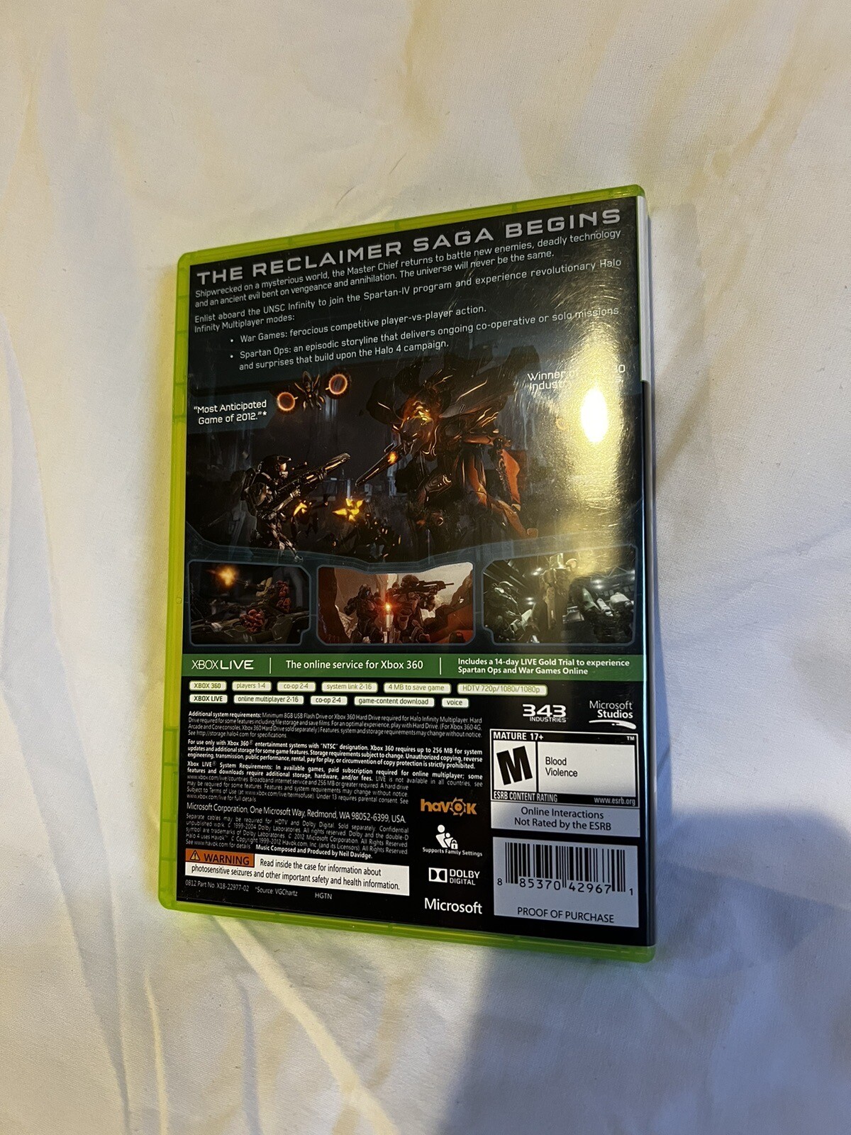 Microsoft Studios/343 Industries: Halo 4 – Microsoft Xbox 360 – 2012