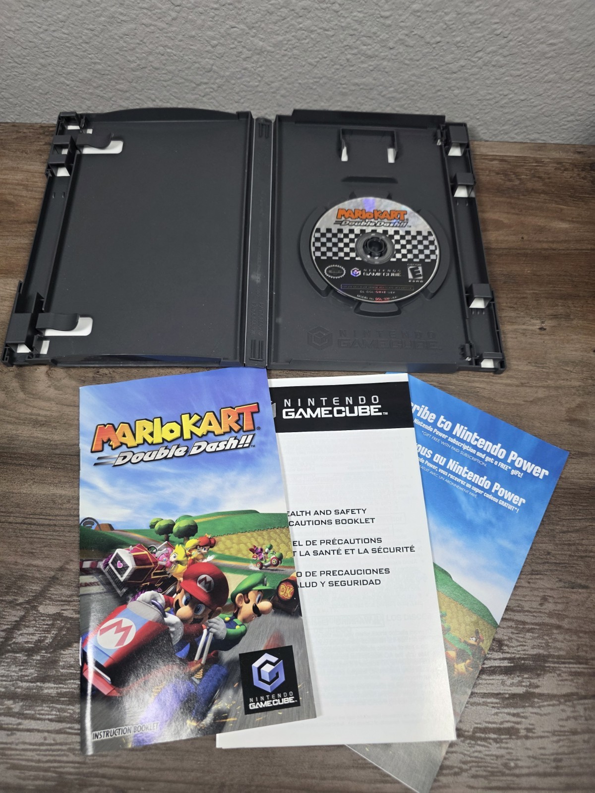 Nintendo GameCube Console Bundle Mario Kart Double Dash Set Black Tested Lot