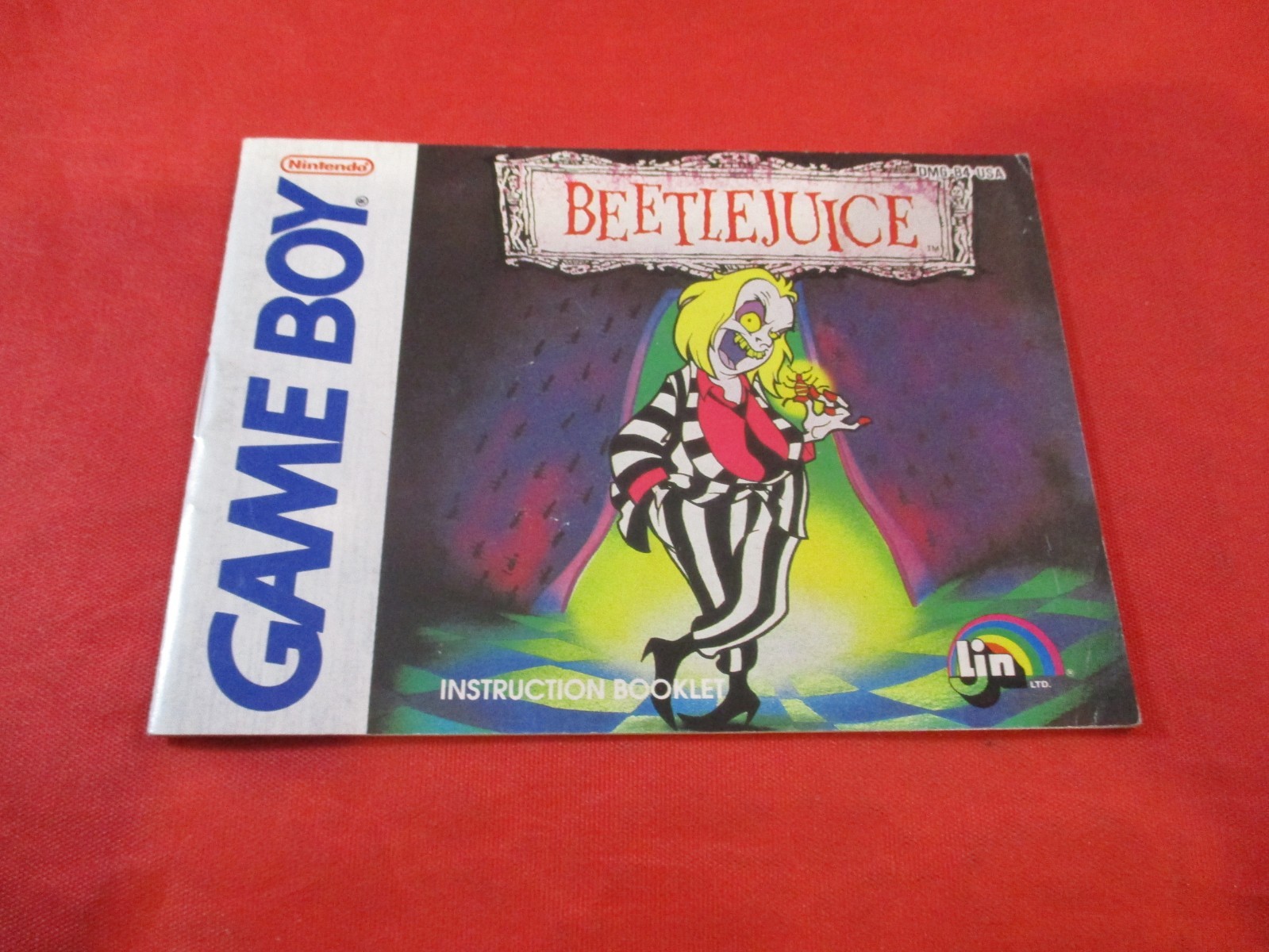 Beetlejuice Nintendo Game Boy Instruction Manual Booklet ONLY
