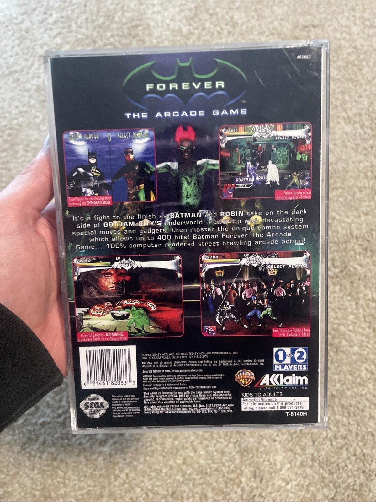 DEFECTIVE Batman Forever The Arcade Game Sega Saturn 1996 G3D