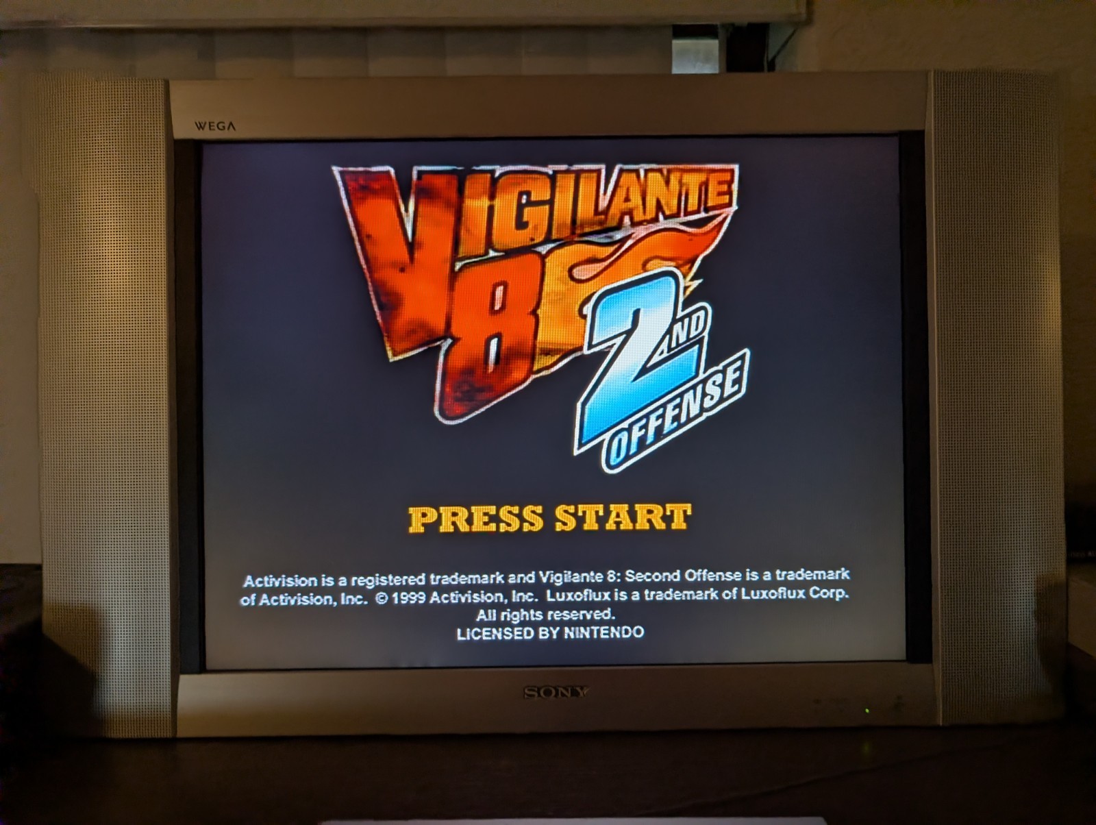 Vigilante 8: 2nd Offense (Nintendo 64 N64, 2000) Authentic – Cleaned & Tested