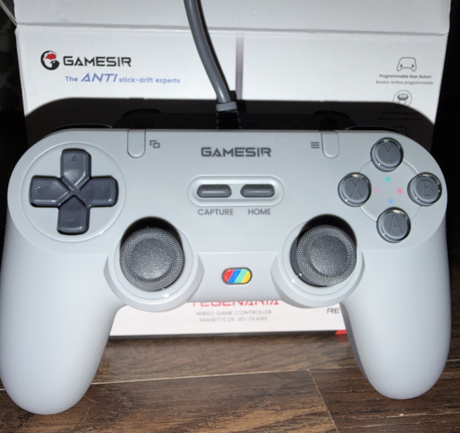 Wired Game Controller for Switch PC Android iOS Hall Effect Sticks Retro Design