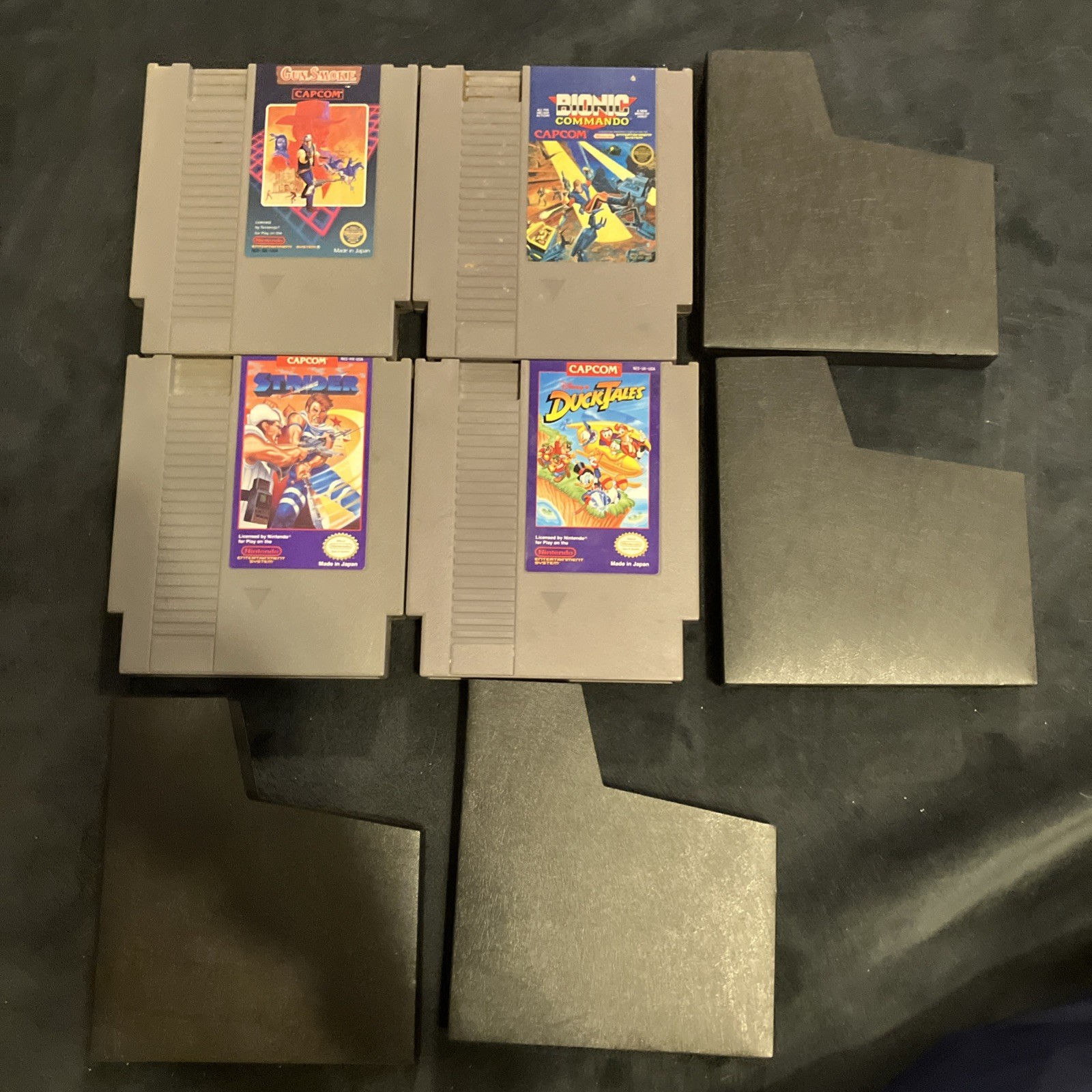 Capcom Lot of 4 – Nintendo NES – Duck Tales, Strider, Bionic Commando, Gunsmoke
