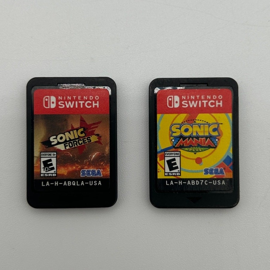 Nintendo Switch Sonic Mania Plus & Sonic Forces Bundle Lot Tested Authentic OEM