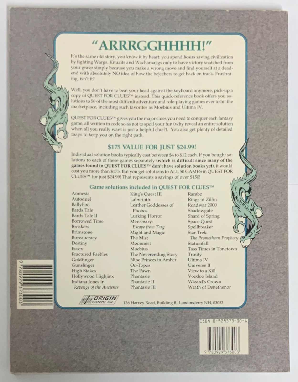 Quest for Clues for Origin Games Strategy Guide Edited by Shay Addams