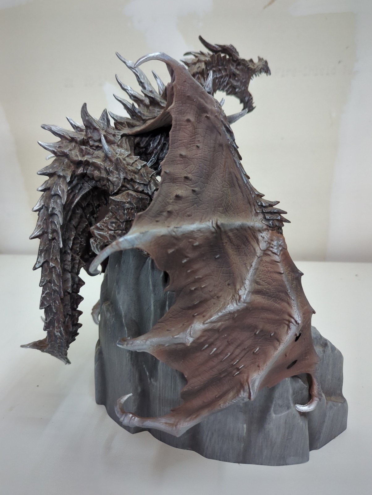 Skyrim Alduin Dragon Statue & Base Bethesda 2011 Limited Collector’s Edition