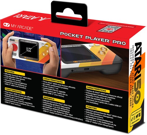 My Arcade DGUNL-7015 Atari Pocket Player Pro Handheld Portable Gaming System 100