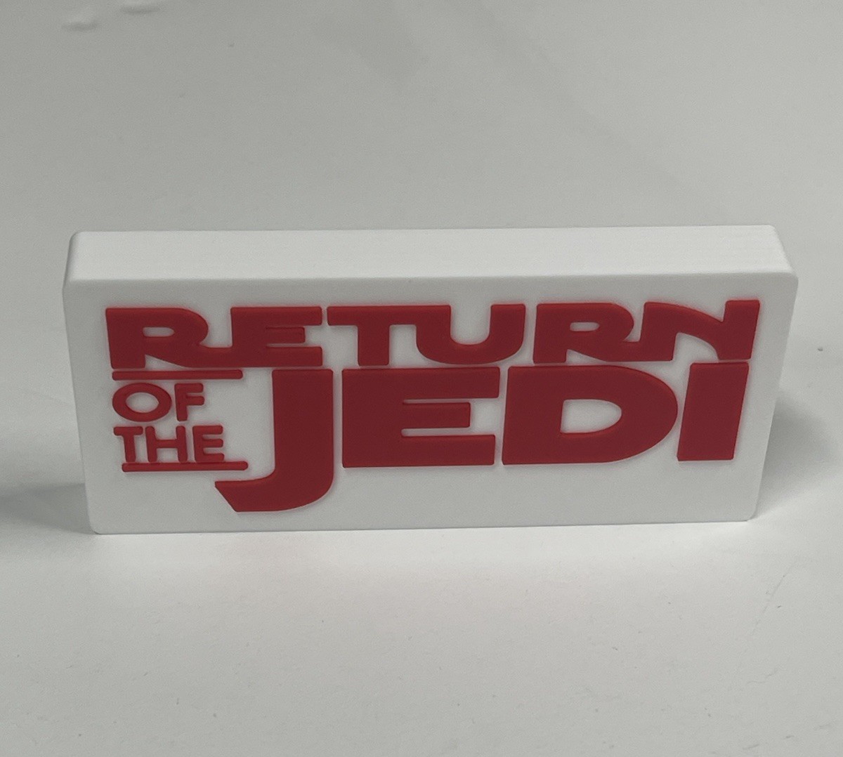 SW Return Of The Jedi 3D printed Logo Thick Free Standing Shelf Display